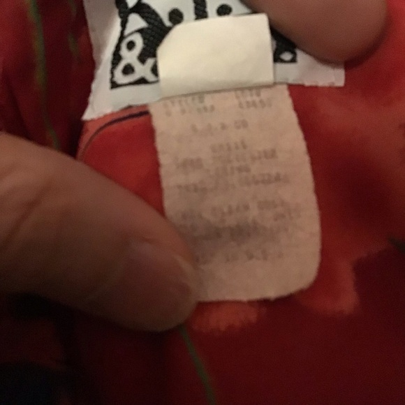 Vintage 90s bright red floral mini dress - Picture 4 of 11